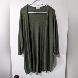 Green cardigan
